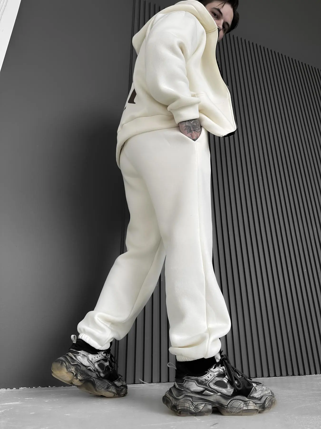 Fleece Pants Milk