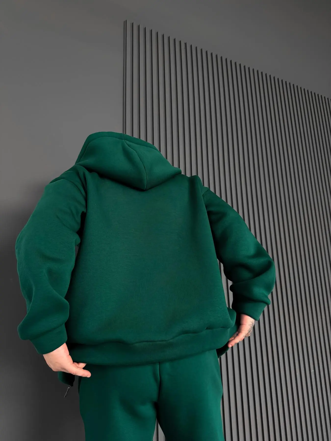 Green Base Zip Hoodie