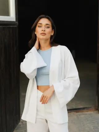 Toscan White Kimono