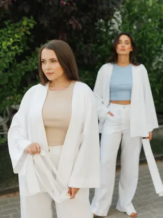 Toscan White Kimono