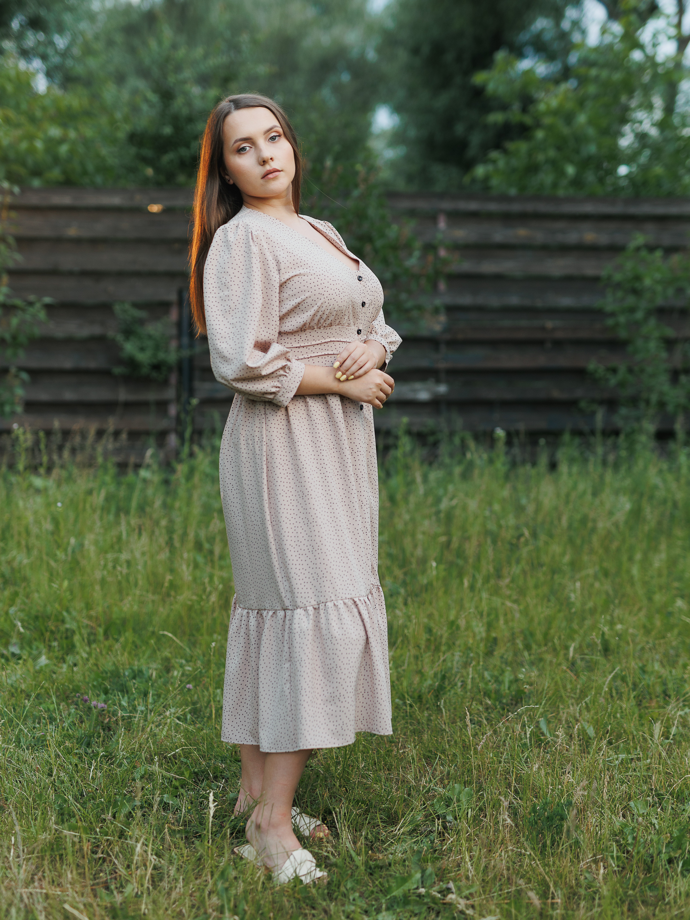 Платье Вайлет бежевое