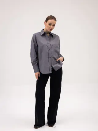 Oversized Shirt Mia Grey