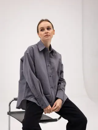 Oversized Shirt Mia Grey
