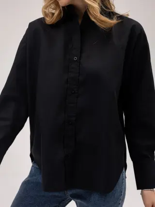 Oversized Black Shirt Mia