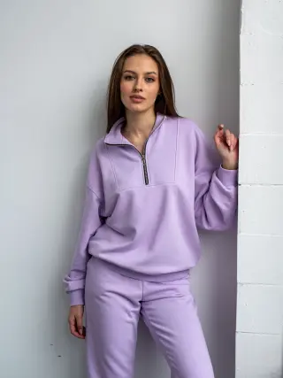 Спортивний костюм з тринитки жіночий ZIPPER REVER ліловий