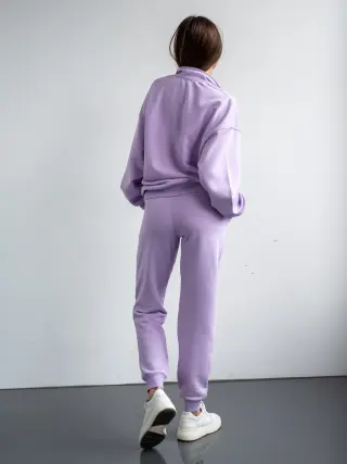Спортивний костюм з тринитки жіночий ZIPPER REVER ліловий