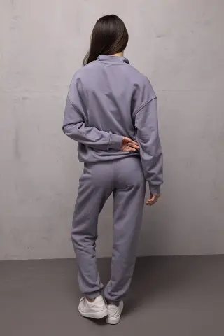 Спортивний костюм з тринитки жіночий ZIPPER REVER темно-сірий