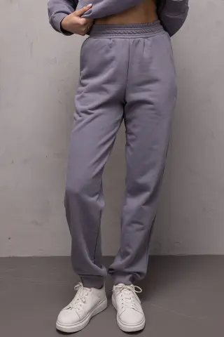 Спортивний костюм з тринитки жіночий ZIPPER REVER темно-сірий