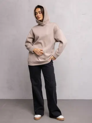 Greta Insulated Hoodie Latte