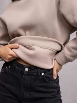 Greta Insulated Hoodie Latte