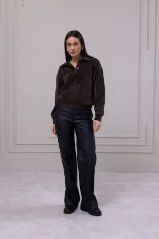 Pants "Sierra" eco-leather black