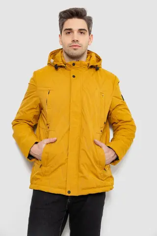Куртка чоловіча демісезонна з капюшоном, колір жовтий, 244RL9159AL