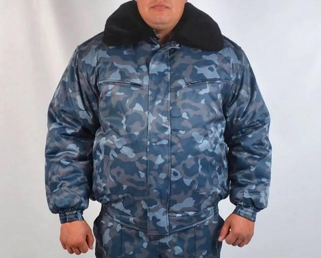 Камуфляжный бушлат под резинку для охраны ОМОН (город)