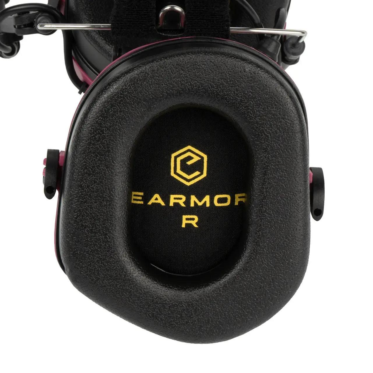 Активна гарнітура Earmor M32 Mod, Рожевий, З наголів'єм, 22, Single