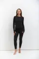 Women's Thermal Underwear Lycra Black - Photo 1