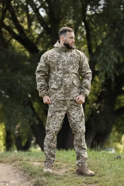 Тактичний Зимовий Комплект Гірка Піксель Утеплена 200-им синтепоном та шаром флісу