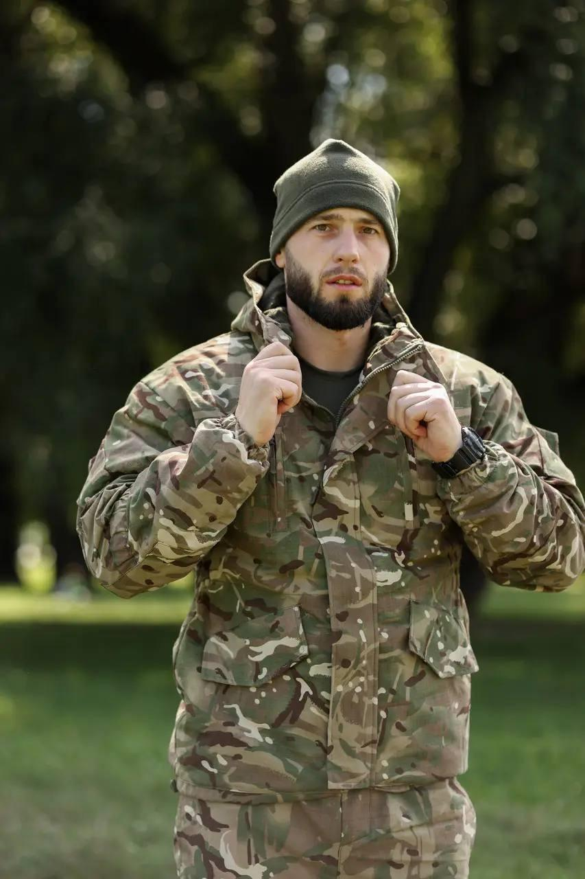 Тактичний Зимовий Комплект Гірка Мультикам Утеплена 200-им синтепоном та шаром флісу