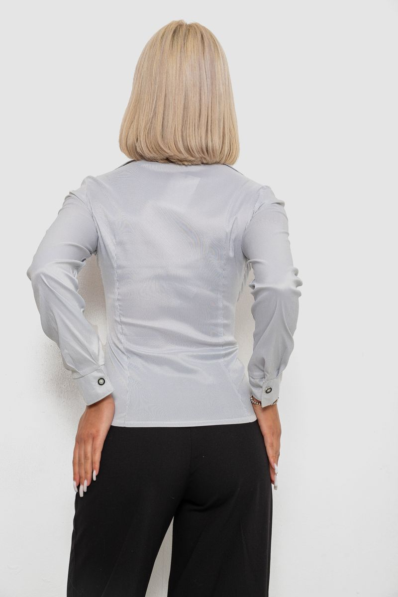 Сорочка класична в смужку, колір сірий, 230R641