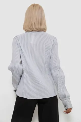 Сорочка класична в смужку, колір сіро-білий, 230R641-1