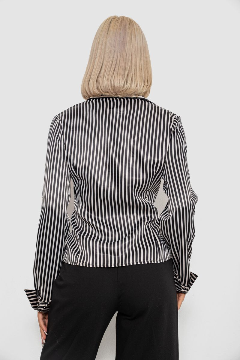 Сорочка класична в смужку, колір чорно-білий, 230R64-3