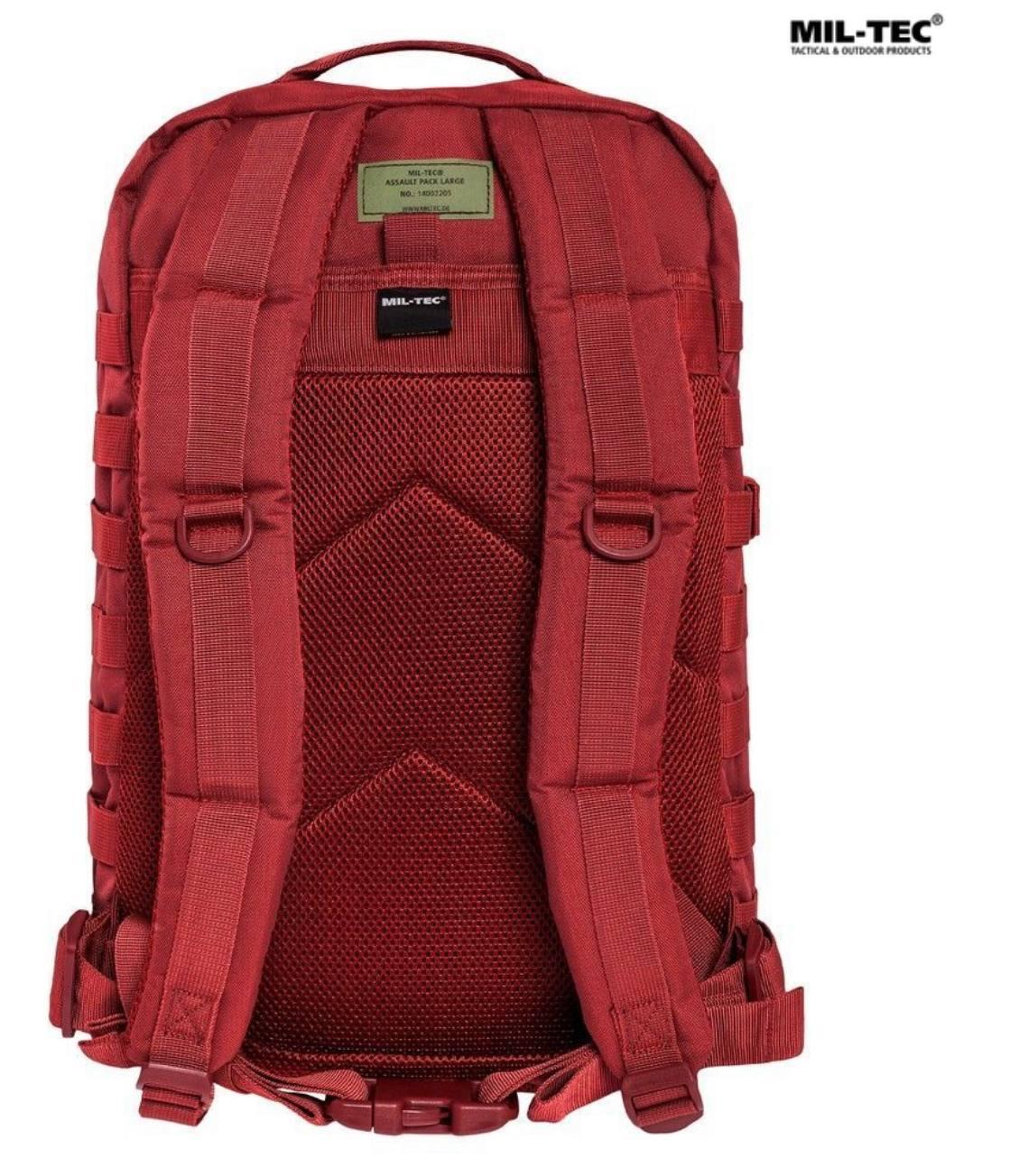 Mil-Tec Assault Pack Large 36L Tactical Backpack Red