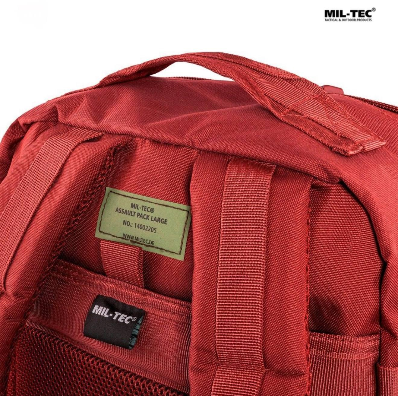 Mil-Tec Assault Pack Large 36L Tactical Backpack Red