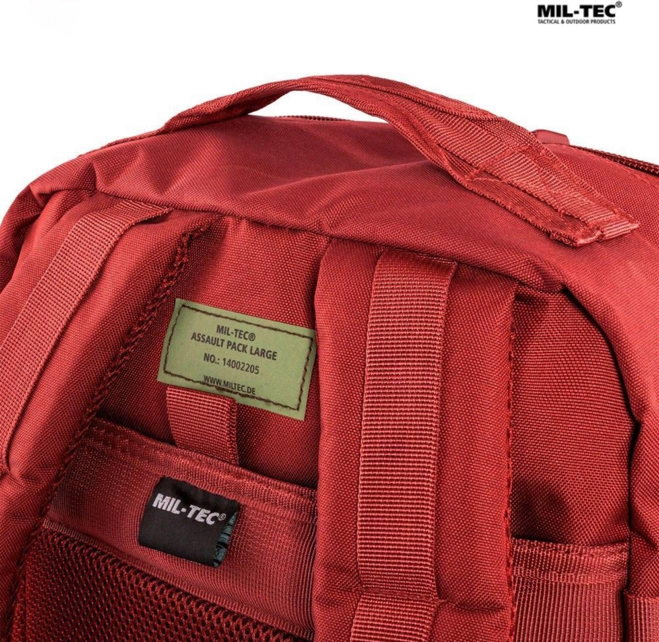 Mil-Tec Assault Pack Large 36L Tactical Backpack Red