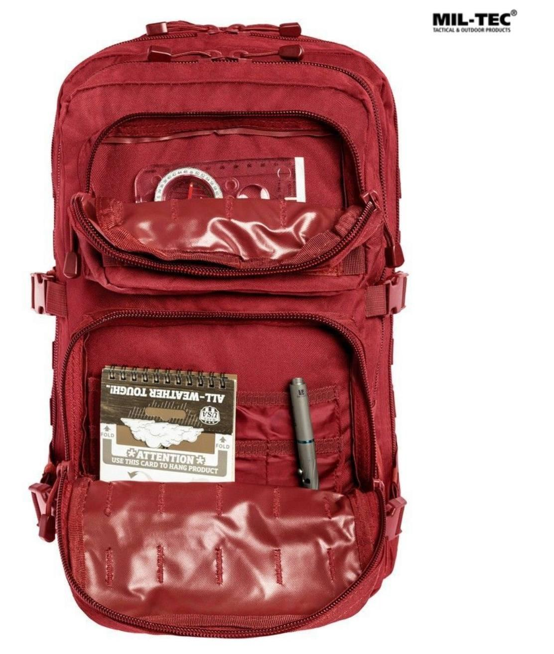 Mil-Tec Assault Pack Large 36L Tactical Backpack Red