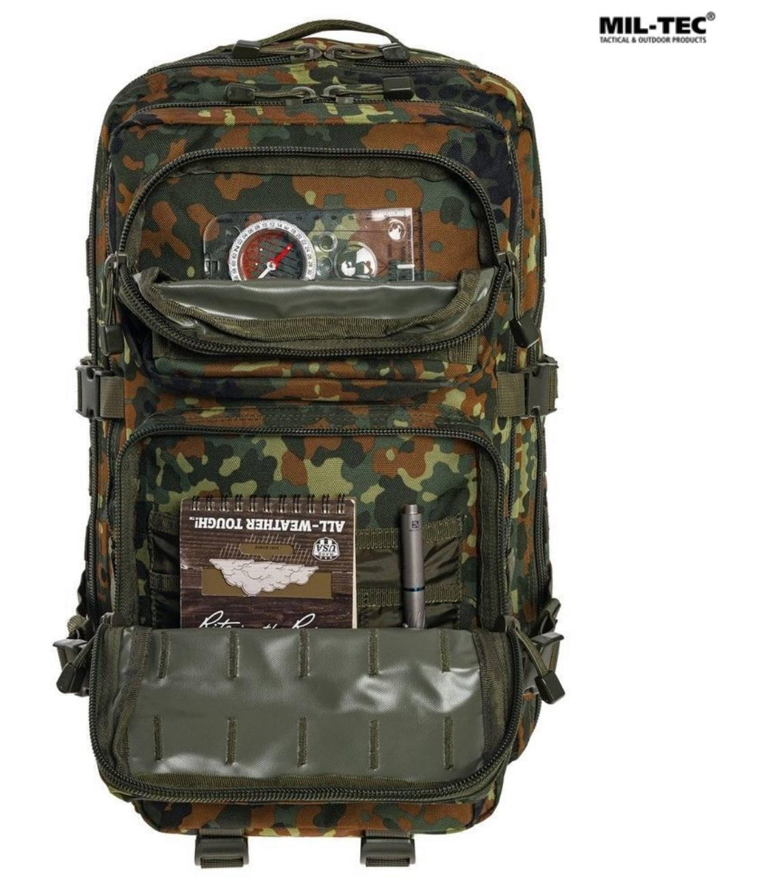 Tactical Backpack Mil-Tec Assault Pack Large 36 L Flecktarn