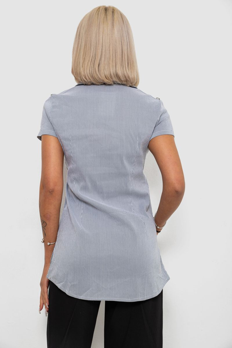 Сорочка-туніка в смужку, колір сірий, 230R665