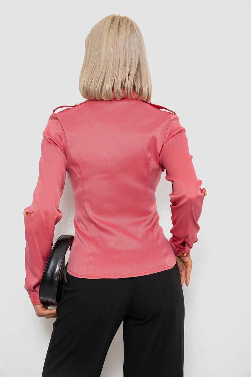 Сорочка класична в смужку, колір кораловий, 230R646