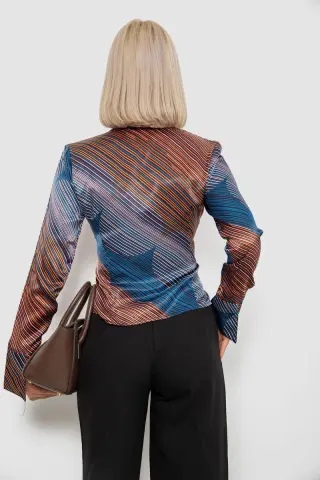 Сорочка класична в смужку, колір синій, 230R642