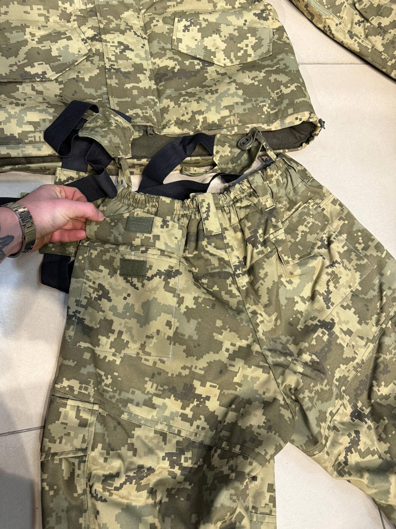 Костюм Горка зимовий Піксель На Щільному Флісі