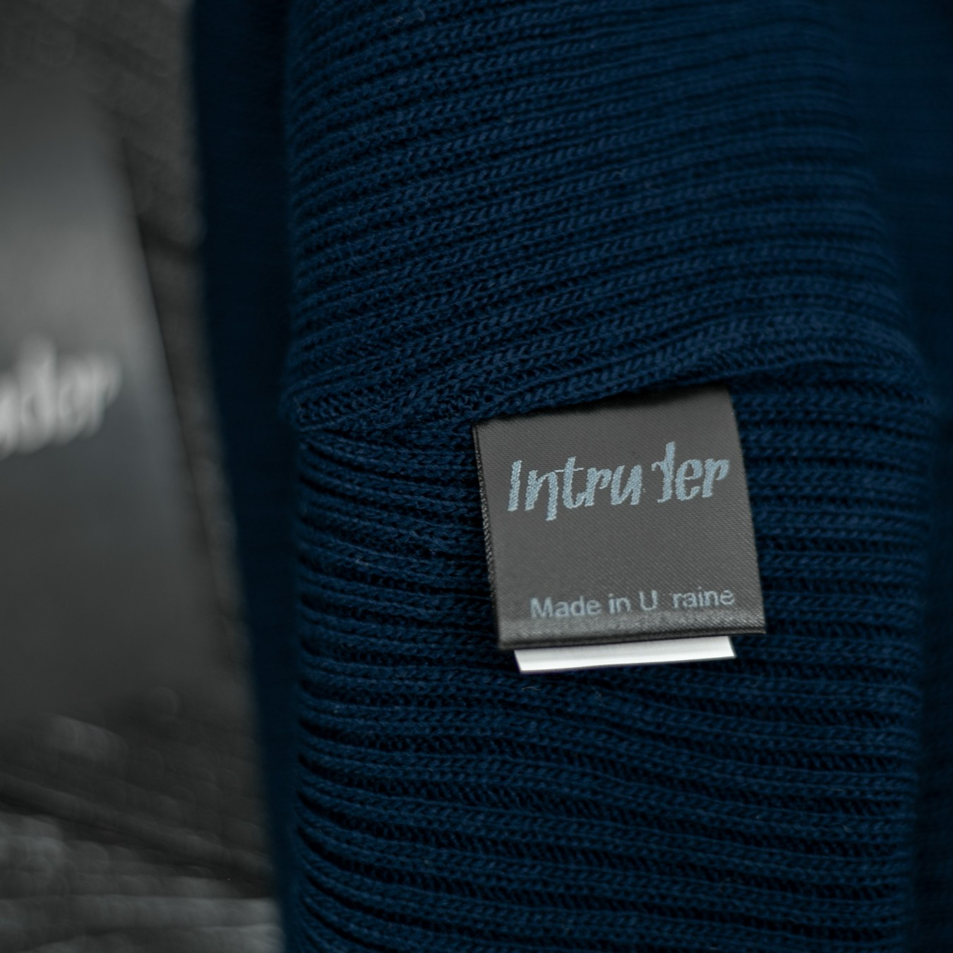 Шапка з додаванням вовни "Intruder" синя small logo