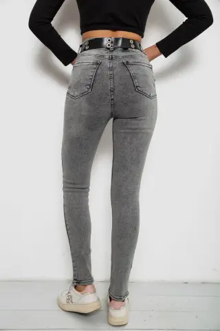 Джинси жіночі Skinny, колір сірий, 244R00624