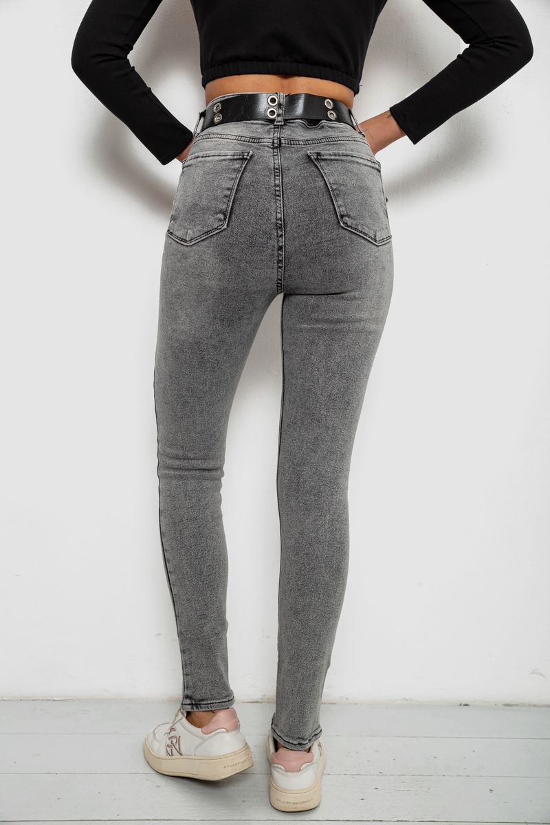 Джинси жіночі Skinny, колір сірий, 244R00624