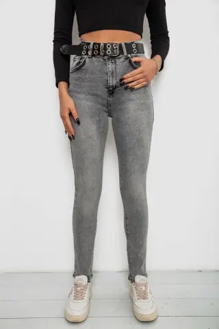 Джинси жіночі Skinny, колір сірий, 244R00624