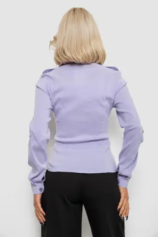 Сорочка класична в смужку, колір бузковий, 230R641-5