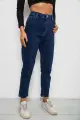 Джинси жіночі однотонні Skinny Fit, колір синій, 244R5279 - Фото 3