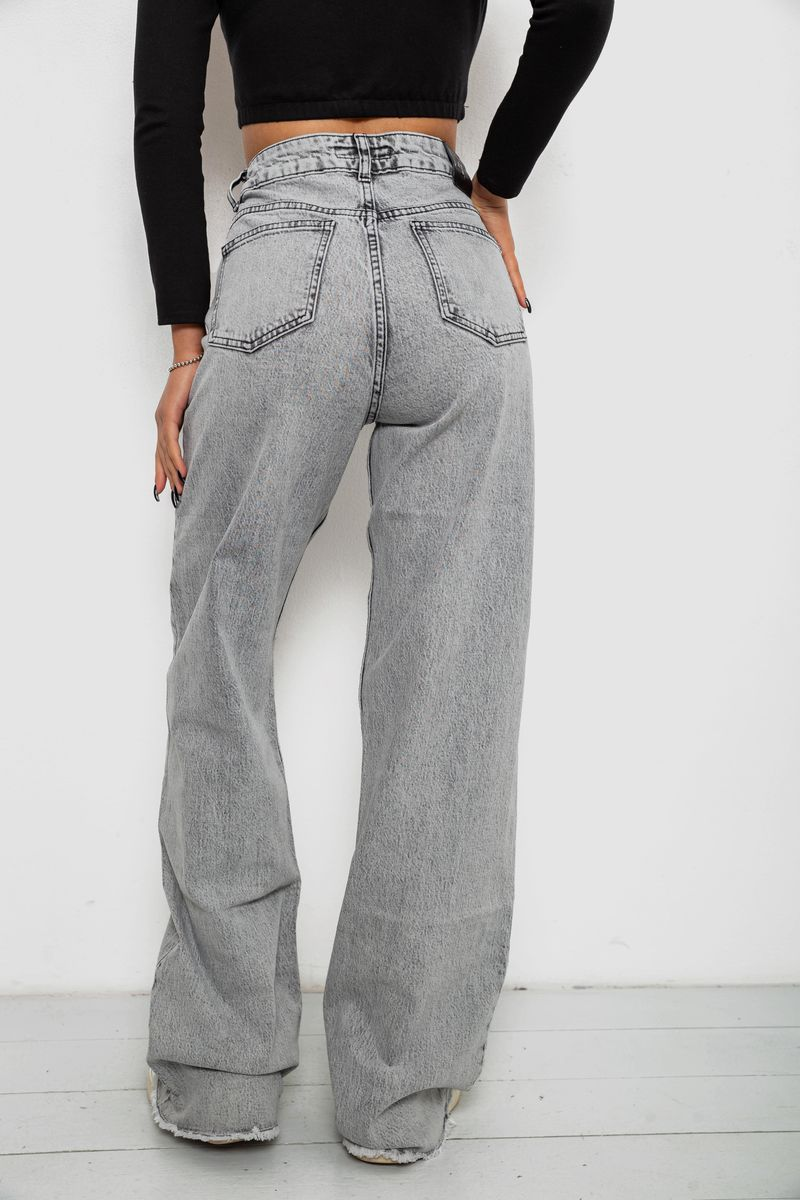 Джинси жіночі Straight fit, колір сірий, 244R1009