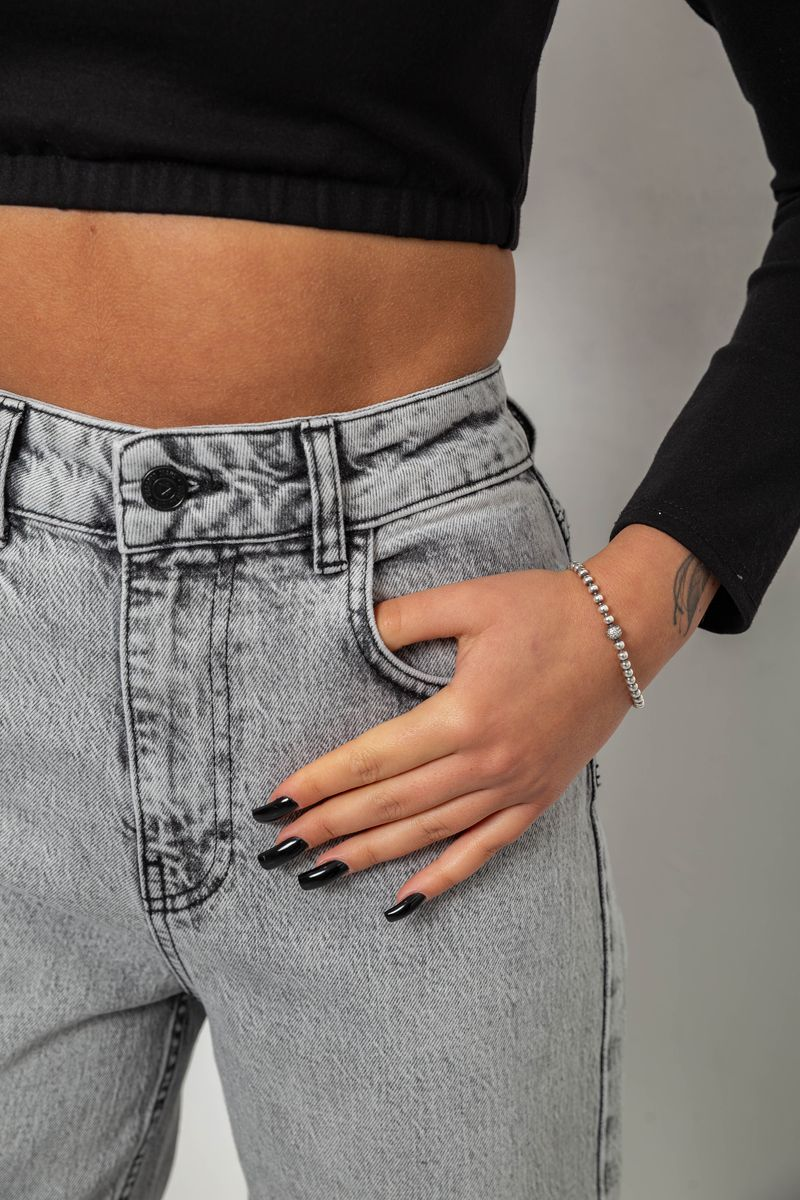 Джинси жіночі Straight fit, колір сірий, 244R1009