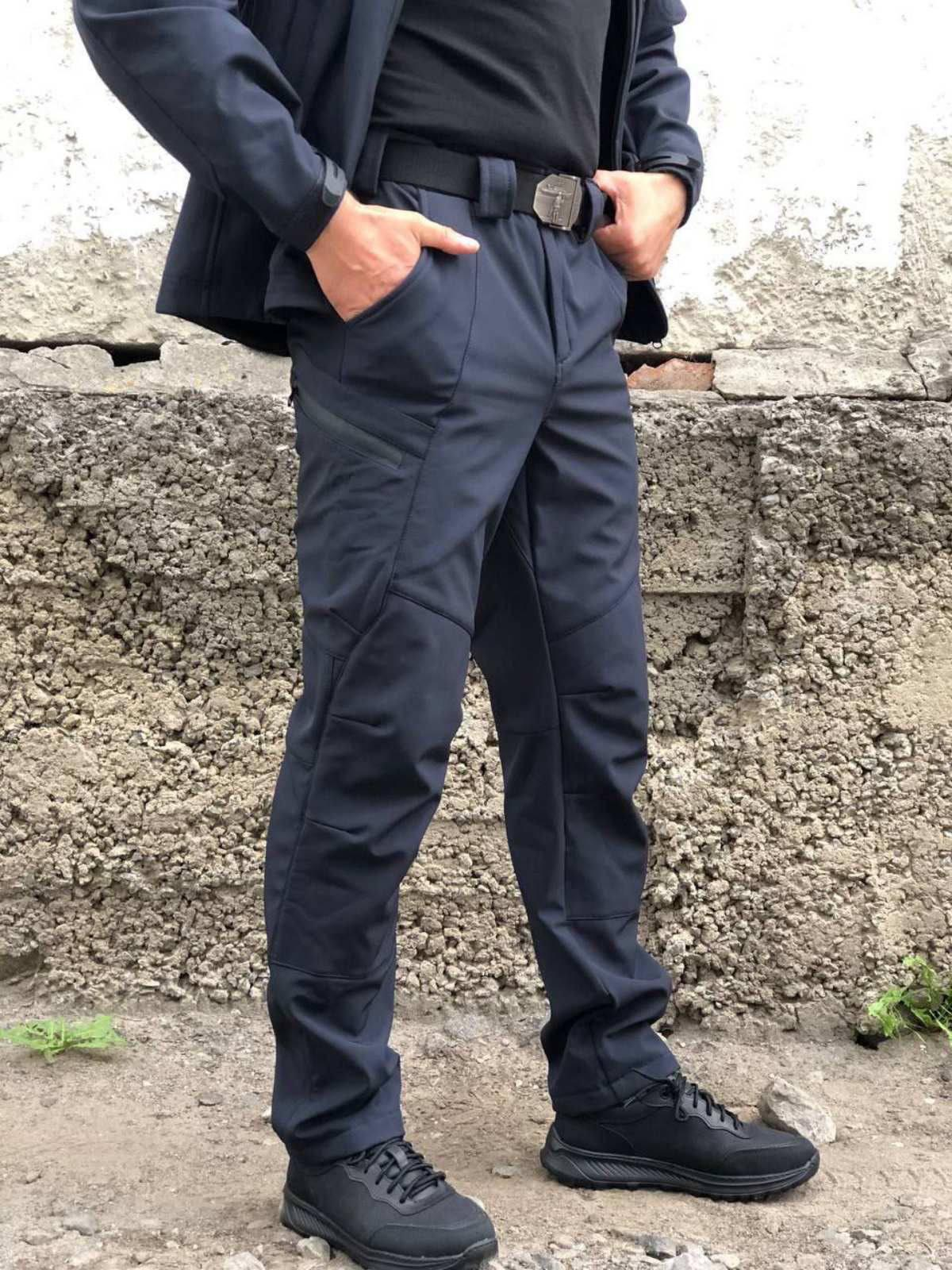 Штани Soft Shell Сині Viking 2.0 Поселений матеріал та нитка