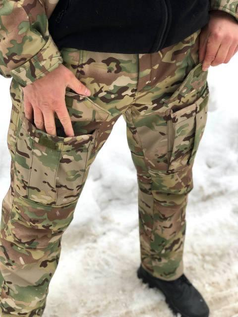 Зимові штани Мультикам Soft Shell Viking Блискавка по довжині