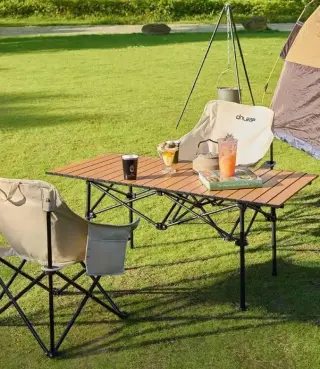 Складаний кемпінговий стіл PROFICAMP TRAVELLER 120 × 55 см регульована висота 50–80 см