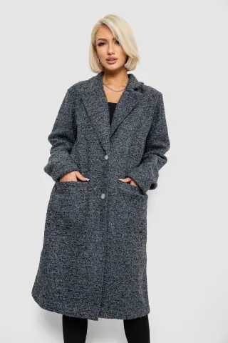 Пальто жіноче без підкладки, колір сірий, 257R99