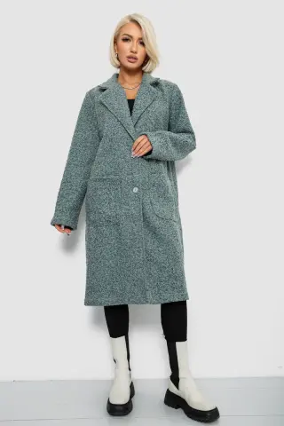Пальто жіноче без підкладки, колір оливковий, 257R99