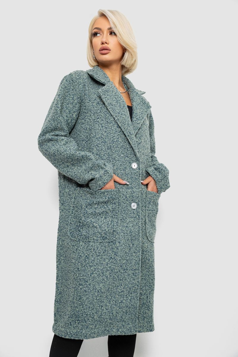 Пальто жіноче без підкладки, колір оливковий, 257R99