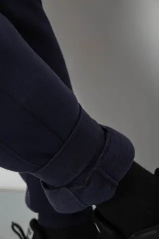 Спортивні штани чоловічі на флісі, колір синій, 129RA9995
