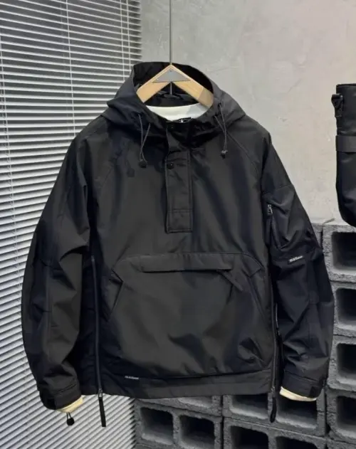 Spring Black Anorak Jacket