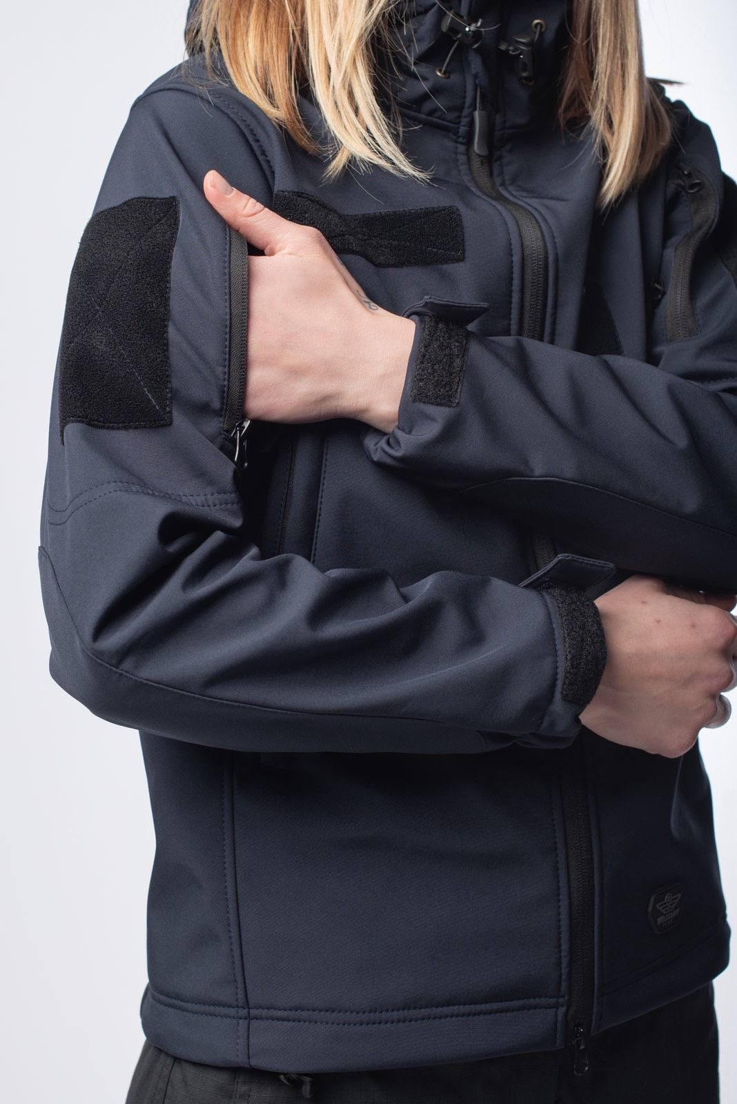 Куртка женская Синяя Soft Shell Military Lady ГСЧС